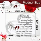 10th Marriage Gift For Parents Couple 10 Years Wedding Anniversary Souvenir Hear