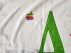 Vintage Apple Computer Rainbow Logo Beach Towel Rare