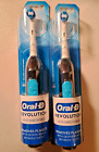 Oral-b Revolution Battery Toothbrush W  Brush Head Removes Plaque Black Lot Of 2