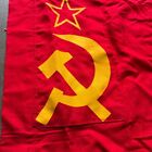 Vtg C 1960s Soviet Union Flag Communist - Hammer   Sickle - 37  X 21 