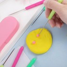 6pcs Cookie Scribe Tools With Storage Box  Colorful Decor Needles