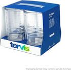 Tervis Clear   Colorful Insulated Tumbler  16oz - 4 Pack - Boxed  Clear - New