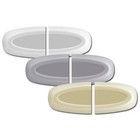 Lutron Skylark Dual Split Dimmer Replacement Slider Half Knobs Fan Light 1 Pair