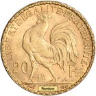 France Gold 20 Francs   1867 Oz  - Rooster - Xf au - Random Date