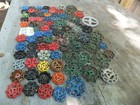 85 Used Faucet Handles Steampunk Industrial Art Valve Water Knobs Art Craft  Z9