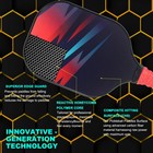 Graphite Pickleball Paddles Usapa Fiberglass Paddle With Bag Red Blue Lighting