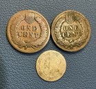 Collector Lot Of 3     Silver Three Cent Piece  1892 Indian Head  1897 Indian Head