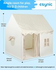 Kids Playhouse Tent With Lights   Storage Bag 120lx100wx130h   Birthday Gift