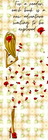 Unique Laminated Bookmark - Girl In A Rose Dress  6x2 Gift For Book Readers