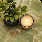 Green Onyx Square Table Top   Luxury Natural Stone Side   End Table   Modern Art