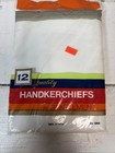 Handkerchiefs New Old Stock 12 Quality Handkerchiefs For Gentlemen 100  Cotton    