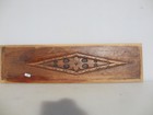 Antique Carved Wooden Panel Plaque Old Wood Victorian Scrolls Vintage 7 x27 