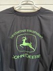 Vtg John Deere Tractor Farm Menomonie Equipment Trucker Truck Work Jacket Mens L
