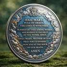 Virgin Mary Hail Mary Commemorative Coin - Blessed Mother Religious Silver Token