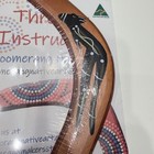 Australian Made Hand Painted Wooden Boomerang Kangaroo Art Souvenir New