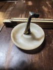 Art Deco Bronze Hagenauer Style Dog Figurine Rink Ash Tray Marble Antique Rare