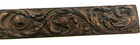 Antique Hand Carved Walnut Panel   Plaque   Pediment W  Birds   Flowers 4 3 4x23