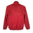 Adidas Women   s Fleece 1 4 Zip Red Pullover Jacket Size Medium Nos Faux Fur nylon