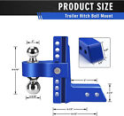 2 5  Receiver 8  Drop Adjustable Towing Hitch Dual Ball Mount Trailer 18500 Lb