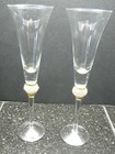 Wedding Champagne Toasting Flutes - Rhinestone  diamond  Studded 
