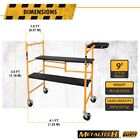4 Ft  X 4 Ft  X 2 Ft  Mini Rolling Scaffold 500 Lb  Load Capacity With Tool Shel