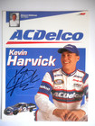 Kevin Harvick Signed 2000  2 Ac Delco Rcr Chevy Rookie Wc 8 5x11 Hero Card