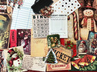  25 -25pcs Christmas Junk Journal Flat Sticker Kit Supplies