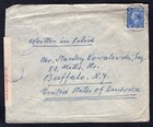 Gb Poland 1943 Palestine Cover To Usa Christmas Contents Raf Kretowicz Fieldpost