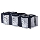 Crystal Clear Diamond Cut Glass Shot Glasses Set Of 6