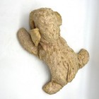 Vintage Mohair Plush Lamb Antique Stuffed Animal Tan Floppy Ears 12 Inch