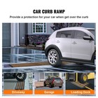 Uimoso Curb Ramp Rubber Driveway Ramp 2 6  Rise 15 Tons Capacity Threshold Ramp