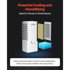 Evaporative Air Cooler 9l 550 Cfm Swamp Air Conditioner With 2 Ice Boxes