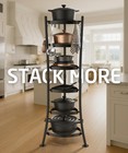 Kes 264 Lbs Capacity Freestanding Pot Rack  19 31  X 21 93  X 58   Black