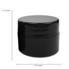 300 Pieces 7g 7ml Black Thick Cosmetic Sample Container Jars With Lid Bpa Free