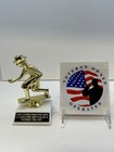 Bocce Lawn Bowling M Or F Trophy Award  Free Custom Engraving  support The Vet 