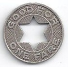 Mankato City Bus Lines-mankato  Minnesota Transit Token  Mn 510 D