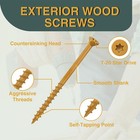 Deck Screws 2 Inch Wood Screws  8 X 2  630 Pcs  Rust Resistant Structural Scr   