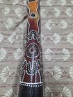 Hand Painted Wooden Didgeridoo Poornalla N t  53 In Low Pitch Key Of C