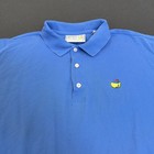 Augusta National Golf Shop Polo Shirt Blue Mens L Masters Golf Course 