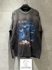 Gotofree Japan Style Anime Vintage Ripped Short Crew Neck Unisex T   shirt Top Tee