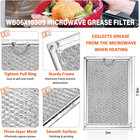 Microwave Grease Filters Wb06x10309 Compatible With Ge Lg Kenmore - 2 Pack