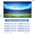 Aquarium Background Sticker  Stadium Football Fish Tank Decorations Poster
