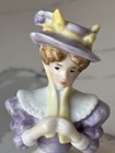 Beauty Antique Porcelain Pin Cushion Half Doll 2   Rare Vintage Collectible Gift