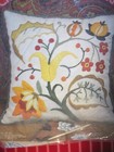 Crewel Slow Stitch Kit   Jacobean   14 sq Pillow Pauling Denham 1971 Crewel