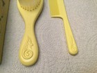 Nos Vintage Unused Avon Box Baby Brush   Comb Set Yellow In The Original Box