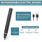 Foyucool Electric Eraser  Usb C Rechargeable Pencil Eraser With 220 Eraser Re   