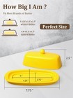 Butter Dish With Lid 8inches Butter Holder Perfect For East And West Coast Butte