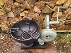 Heavy-duty Manual Blower Furnace   Blacksmith Hand Crank Forge Tool