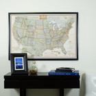 Craig Frames Wayfarer Executive Us Push Pin Travel Map