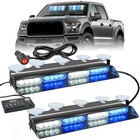 32led Blue White Emergency Dash Strobe Lights With Controller Blue And White
